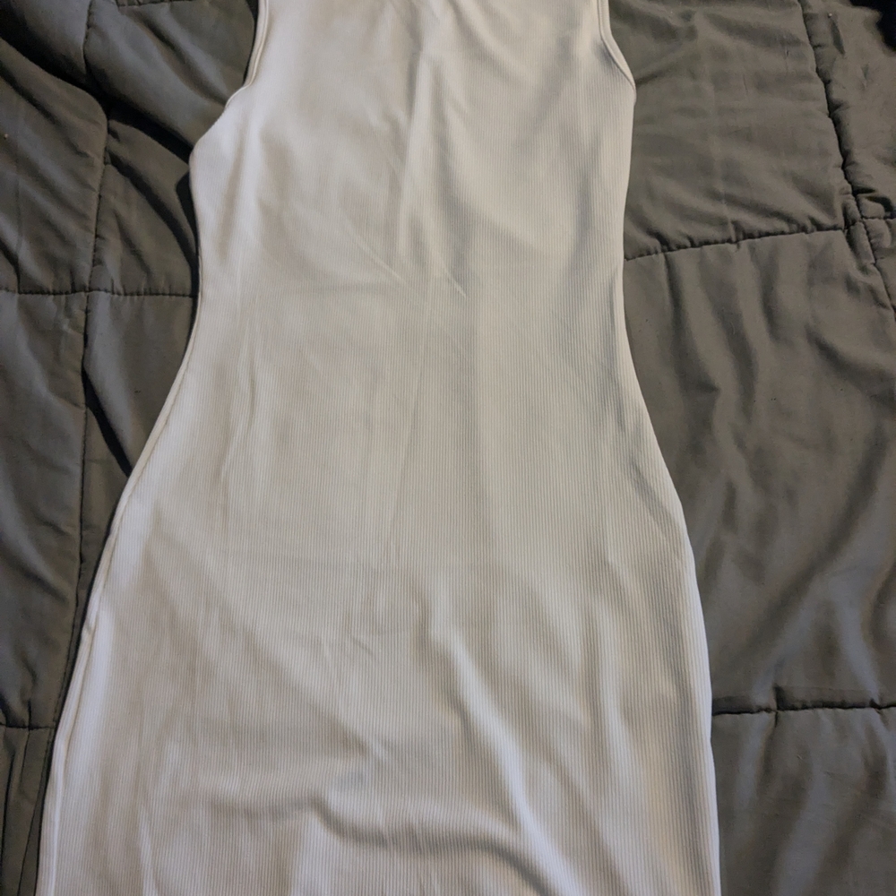 Elegant Gray Sleeveless Dress